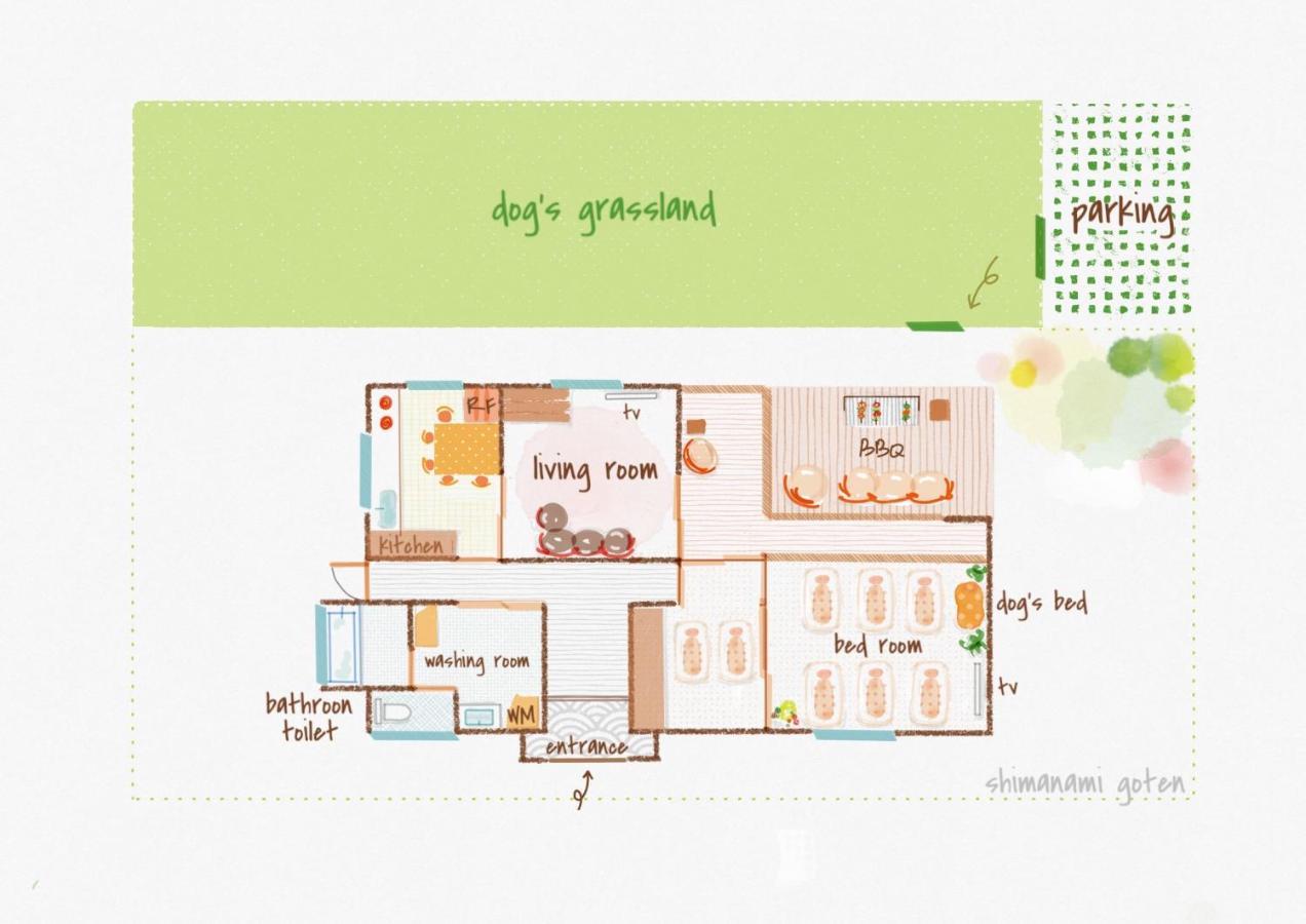 ドッグラン併設 しまなみ御殿 Guest House อิมาบาริ ภายนอก รูปภาพ